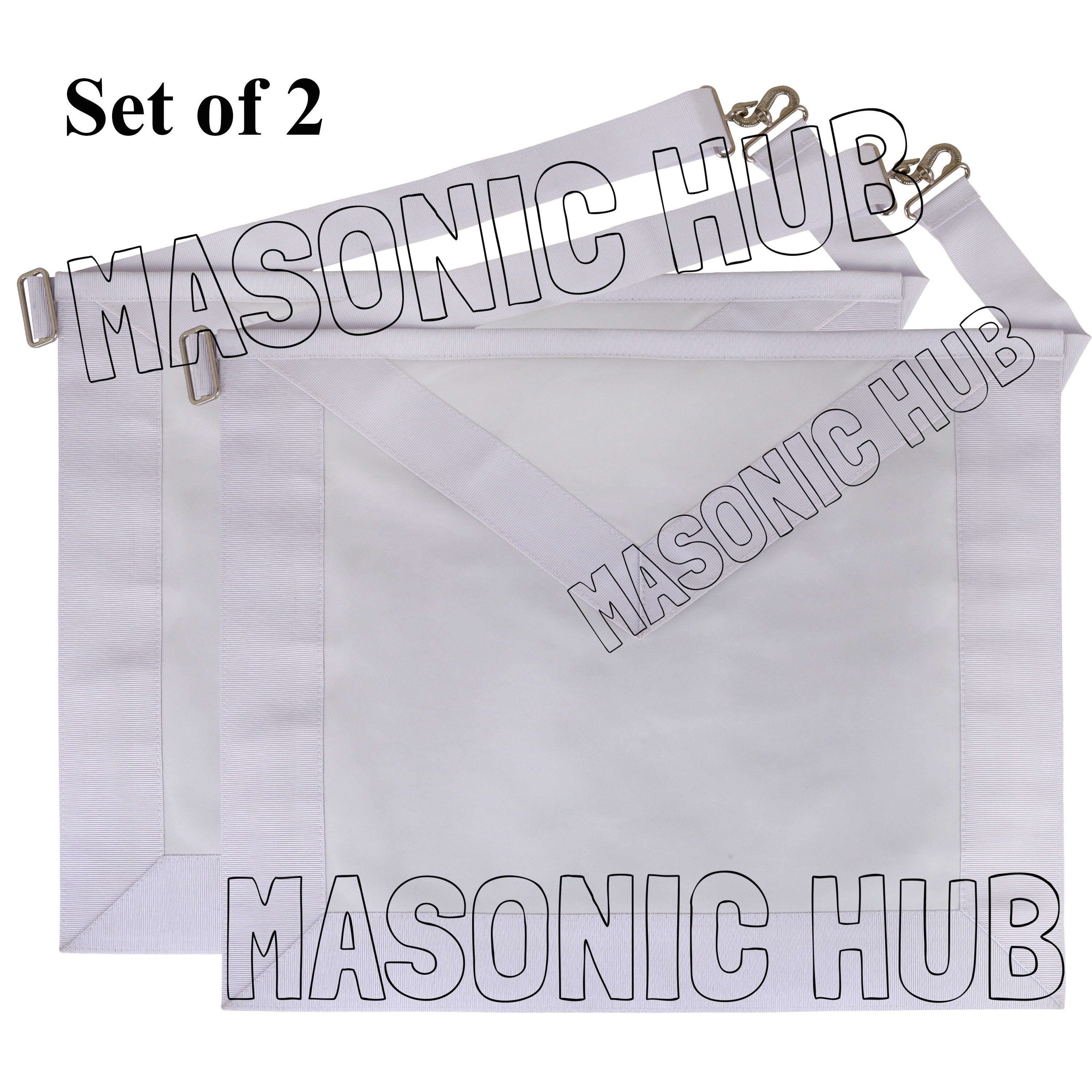 Masonic Candidate / Entered Apprentice Apron – All White Masonic Hub