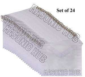 Masonic Candidate / Entered Apprentice Apron – All White Masonic Hub