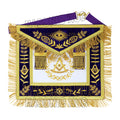 MASONIC GRAND LODGE PAST MASTER 100% LAMBSKIN APRON WITH CHAIN COLLA + CUFFS SET Masonic Hub