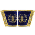 Masonic Grand Lodge Junior Warden Cuffs Set – Hand Embroidered Gold Bullion Masonic Hub