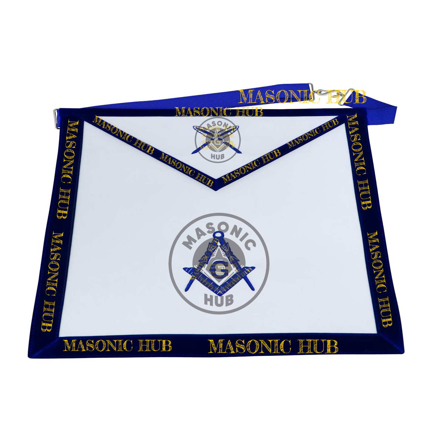 Freemason Secretary Apron – Texas Regulation Blue Lodge Officer Apron