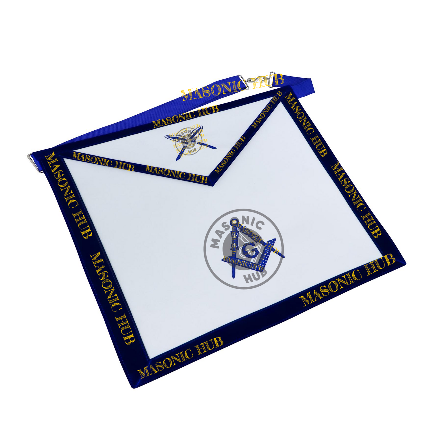 Freemason Secretary Apron – Texas Regulation Blue Lodge Officer Apron