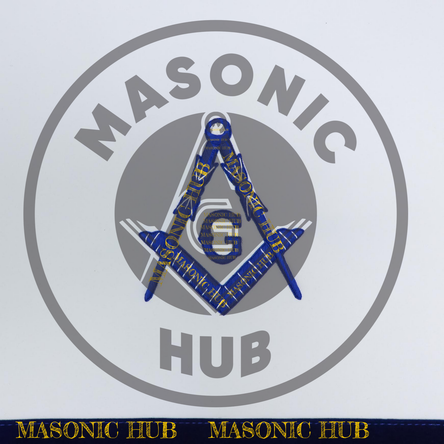 Texas Regulation Masonic Officer Apron Set – Blue Lodge Regalia (11 Pieces)