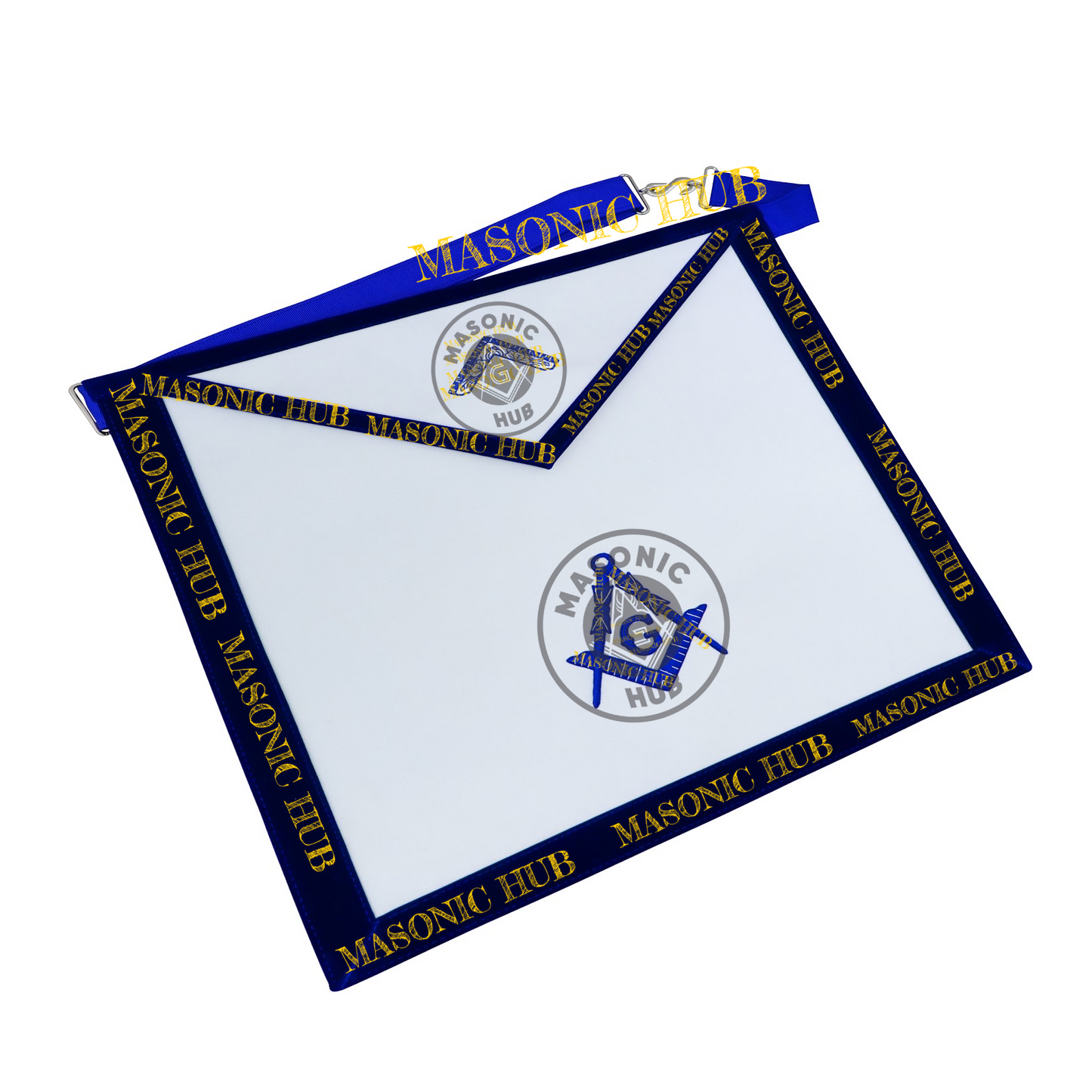 Freemason Worshipful Master Apron – Texas Regulation Blue Lodge Officer Apron