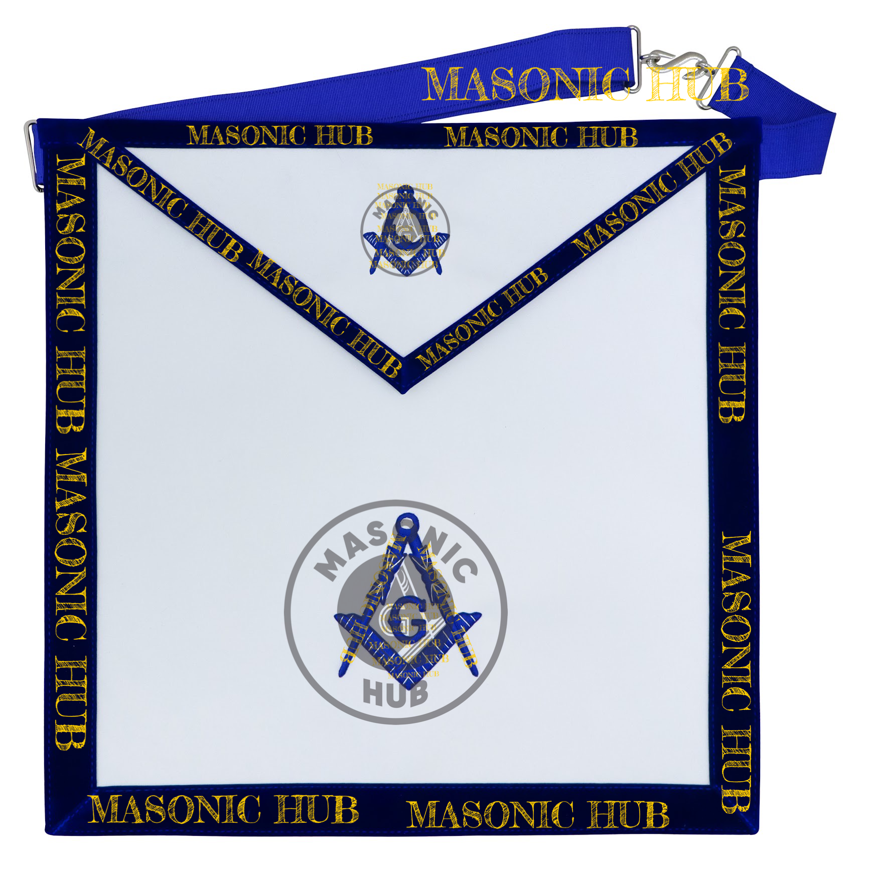 Freemason Junior Deacon Apron – Texas Regulation Blue Lodge Officer Apron Masonic Hub