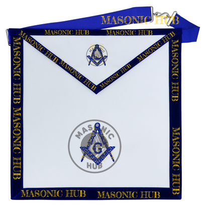 Freemason Junior Deacon Apron – Texas Regulation Blue Lodge Officer Apron