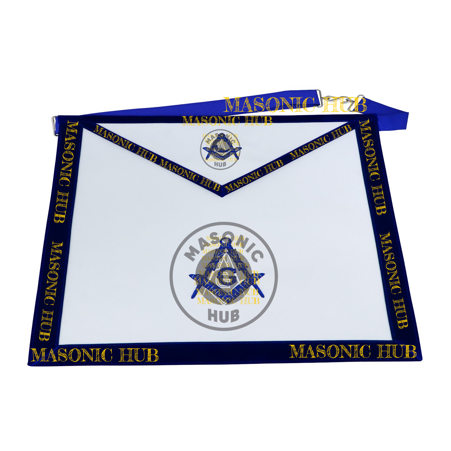 Freemason Junior Deacon Apron – Texas Regulation Blue Lodge Officer Apron
