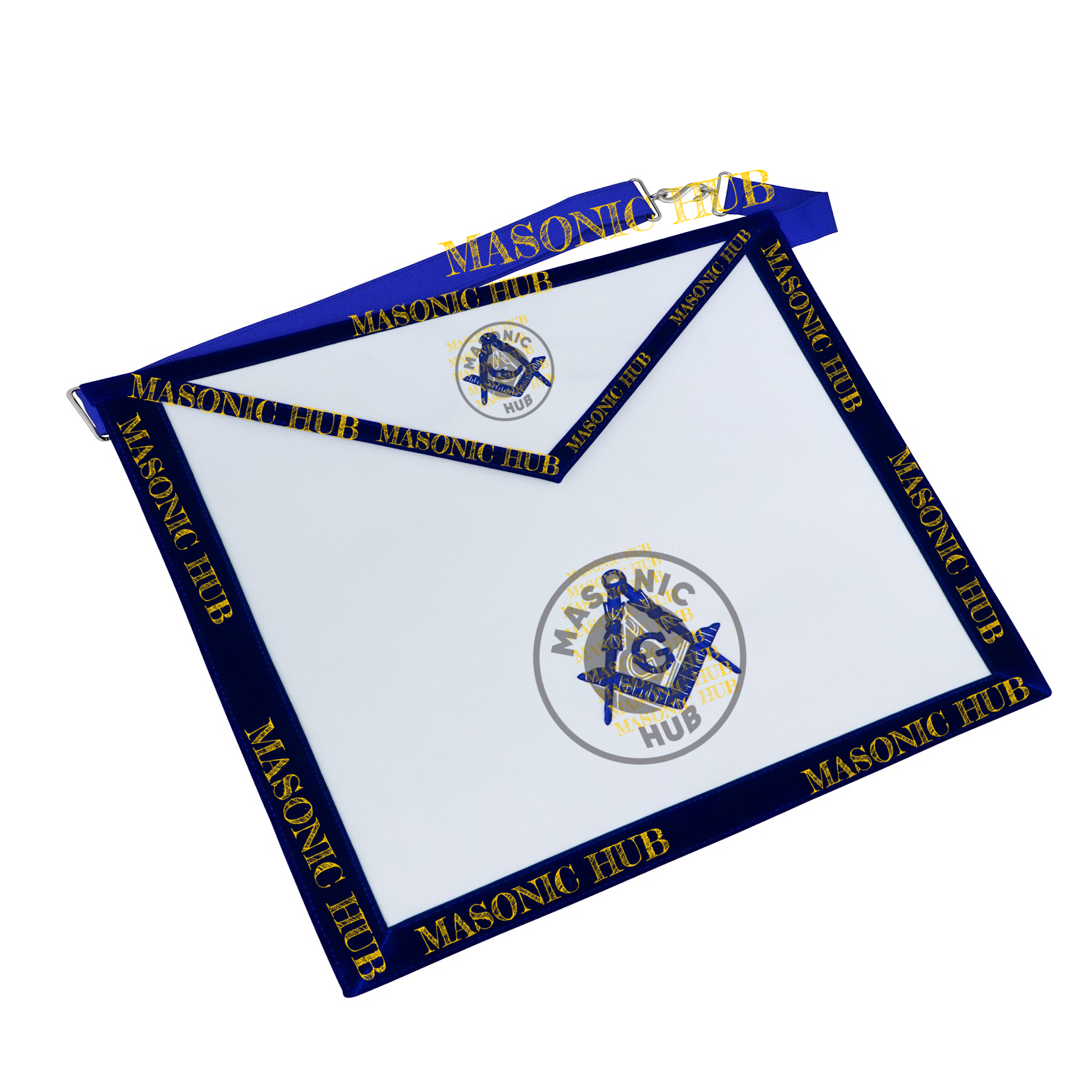 Freemason Junior Deacon Apron – Texas Regulation Blue Lodge Officer Apron Masonic Hub