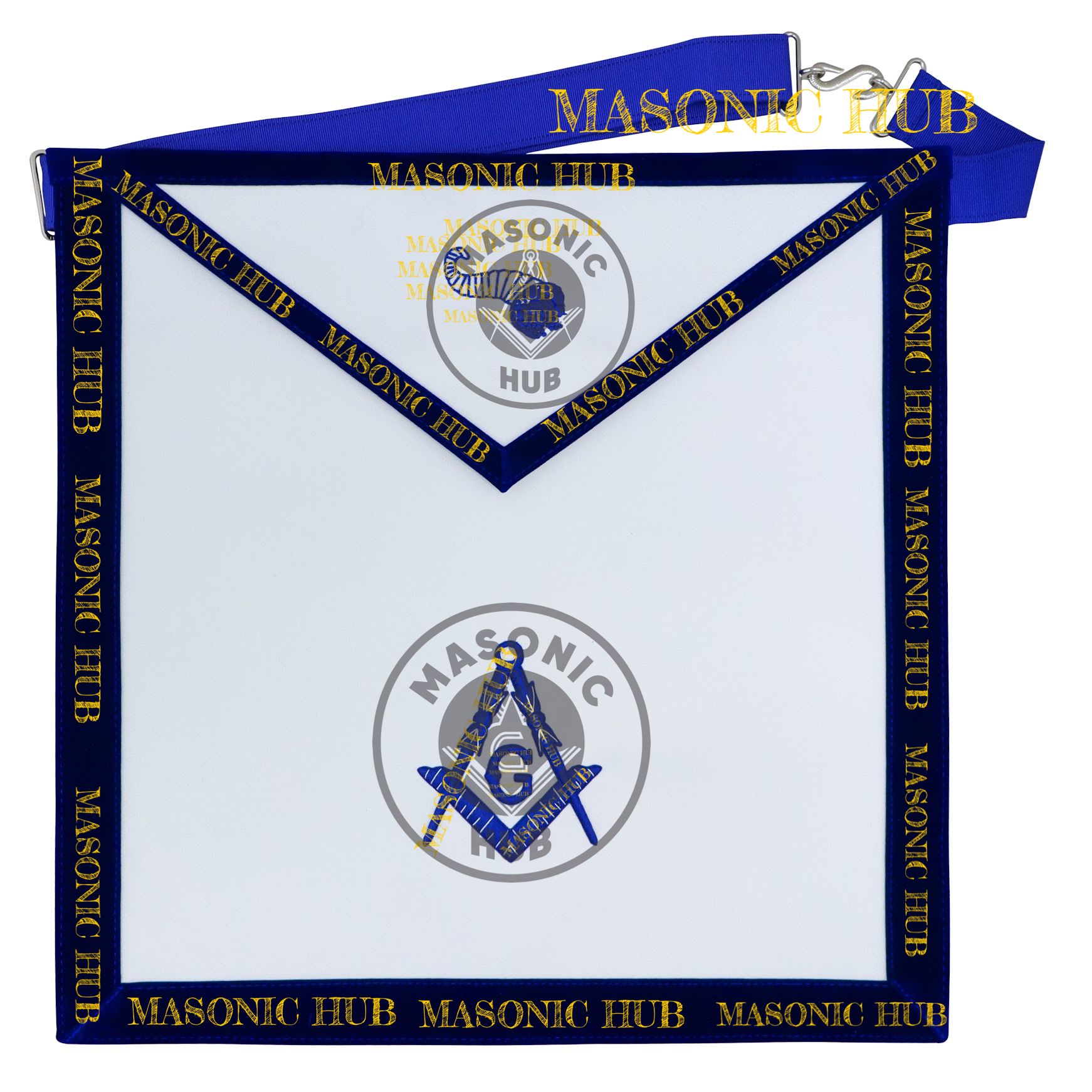 Freemason Junior Steward Apron – Texas Regulation Blue Lodge Officer Apron Masonic Hub