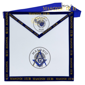 Freemason Junior Steward Apron – Texas Regulation Blue Lodge Officer Apron Masonic Hub