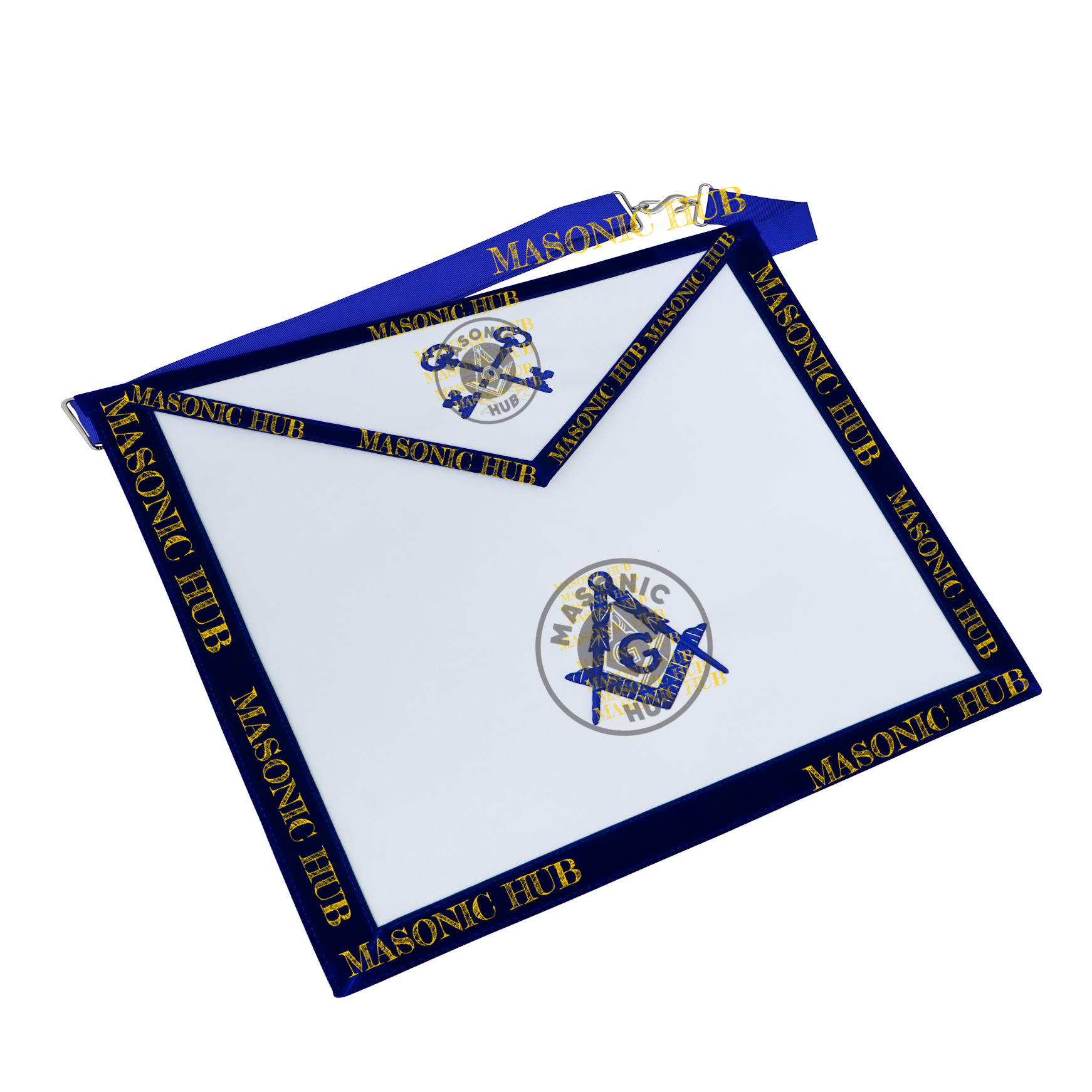 Freemason Treasurer Apron – Texas Regulation Blue Lodge Officer Apron Masonic Hub