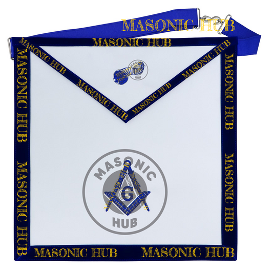 Freemason Senior Steward Apron – Texas Regulation Blue Lodge Officer Apron