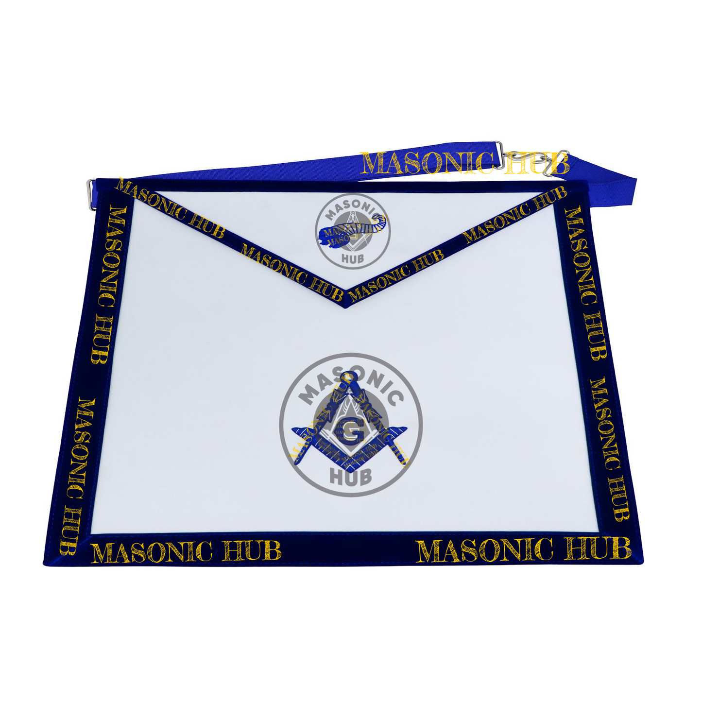 Freemason Senior Steward Apron – Texas Regulation Blue Lodge Officer Apron