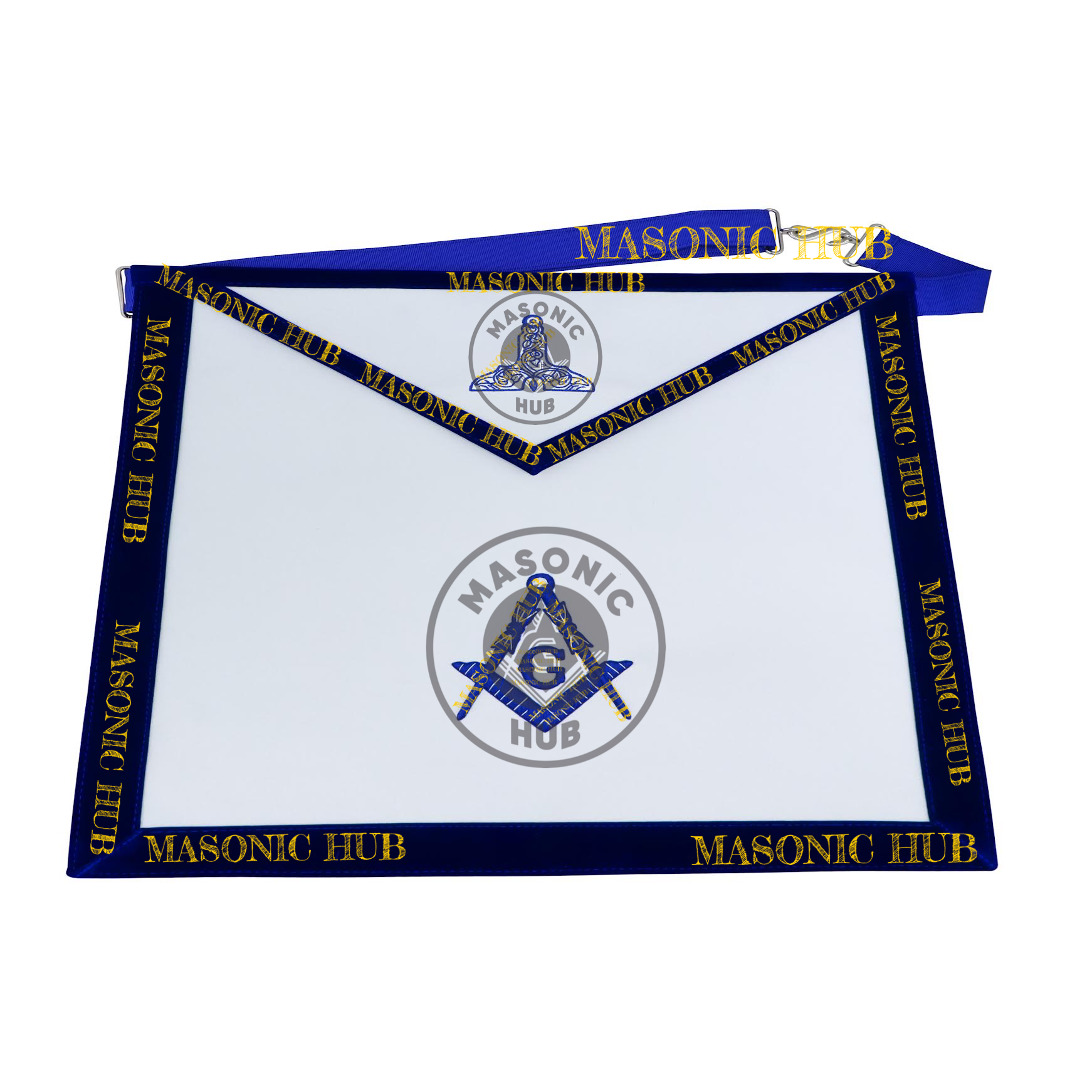 Freemason Senior Warden Apron – Texas Regulation Blue Lodge Officer Apron Masonic Hub