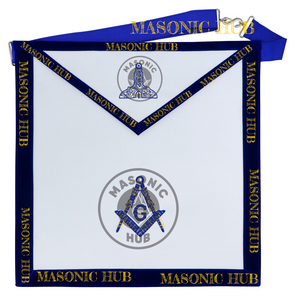 Freemason Senior Warden Apron – Texas Regulation Blue Lodge Officer Apron Masonic Hub