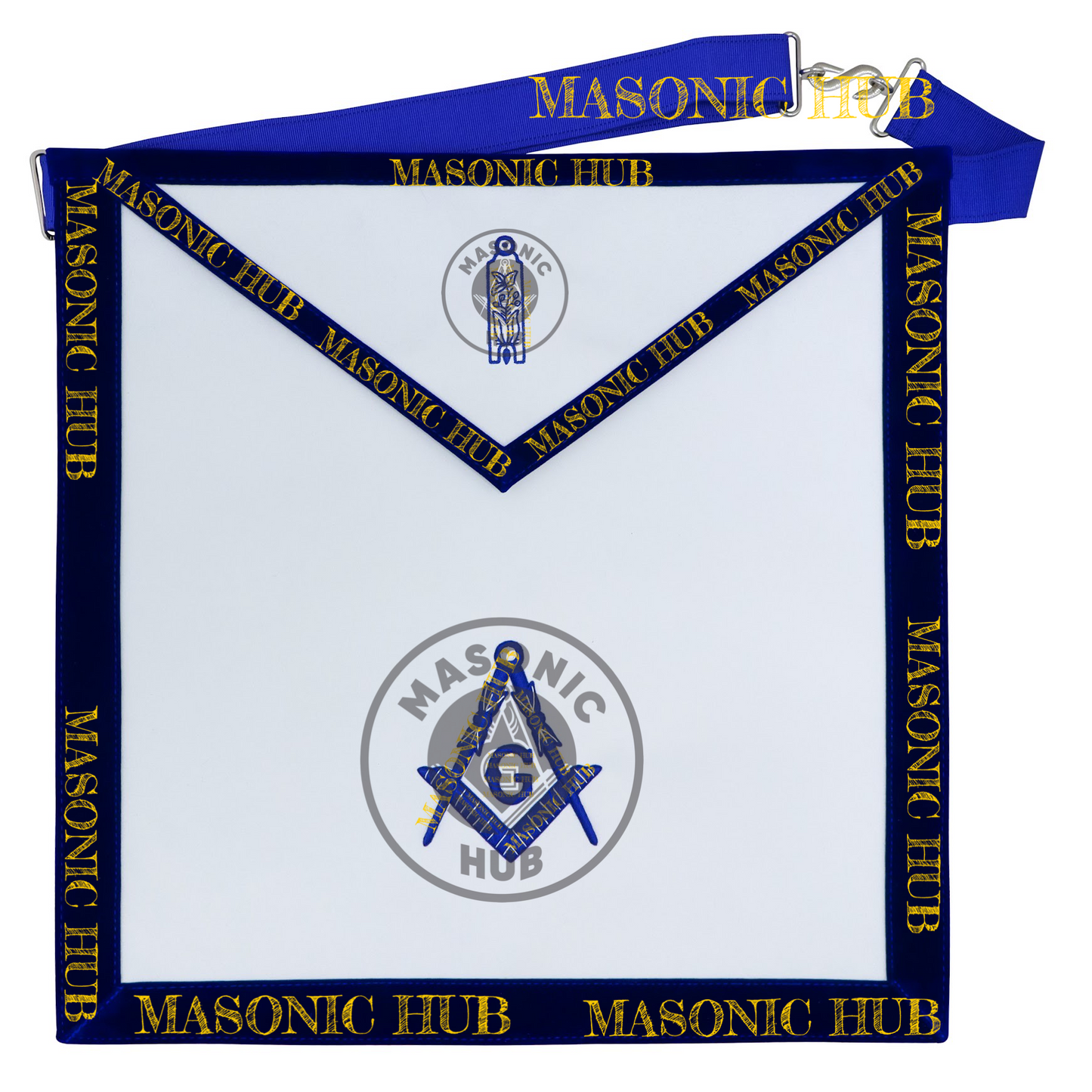 Freemason Junior Warden Apron – Texas Regulation Blue Lodge Officer Apron
