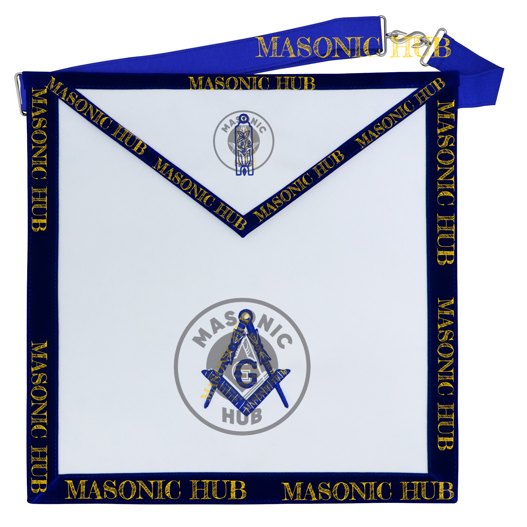 Freemason Junior Warden Apron – Texas Regulation Blue Lodge Officer Apron Masonic Hub