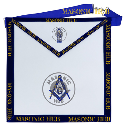 Freemason Junior Warden Apron – Texas Regulation Blue Lodge Officer Apron