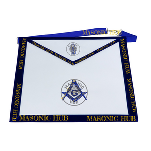 Freemason Junior Warden Apron – Texas Regulation Blue Lodge Officer Apron Masonic Hub