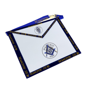 Freemason Junior Warden Apron – Texas Regulation Blue Lodge Officer Apron Masonic Hub