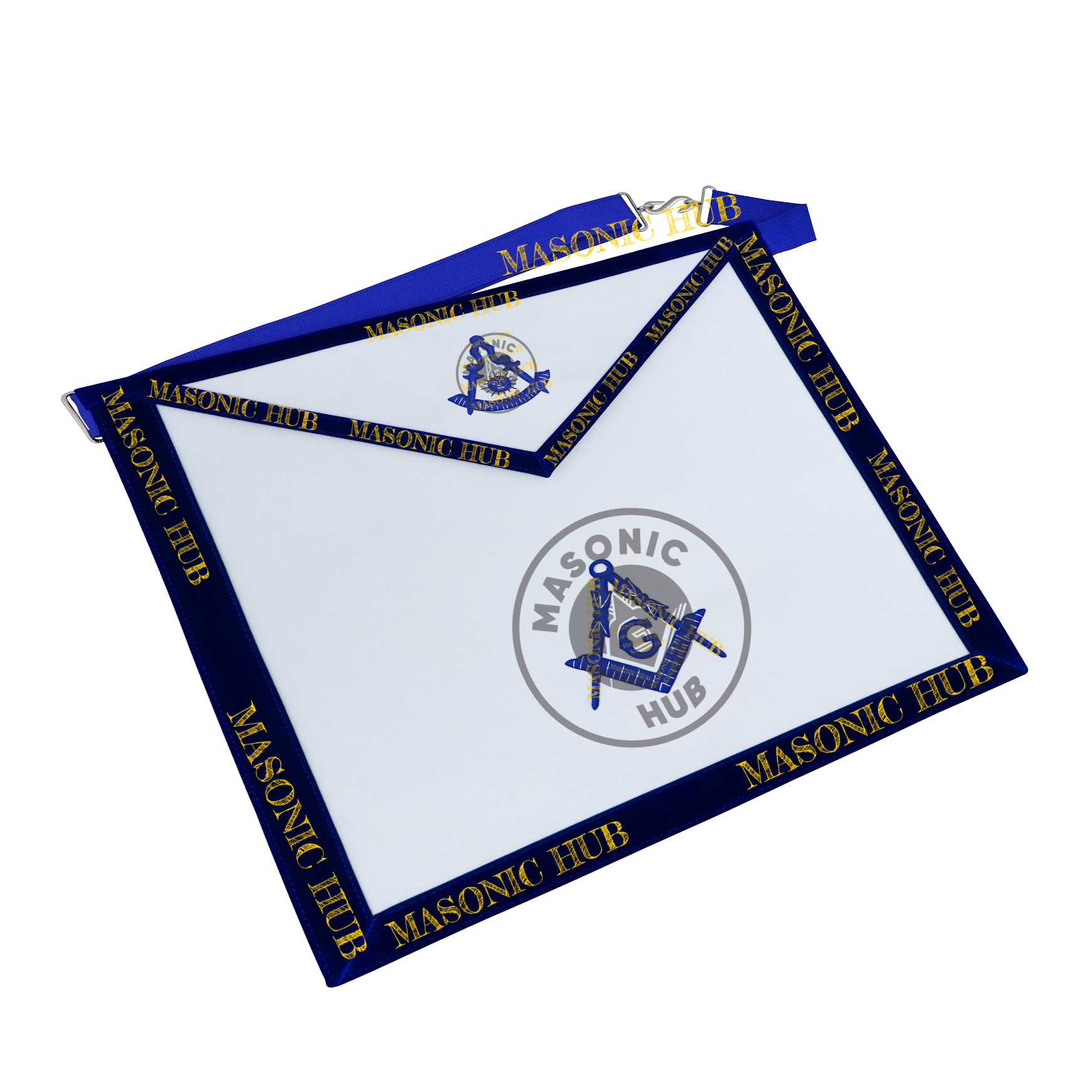 Freemason Senior Deacon Apron – Texas Regulation Blue Lodge Officer Apron Masonic Hub