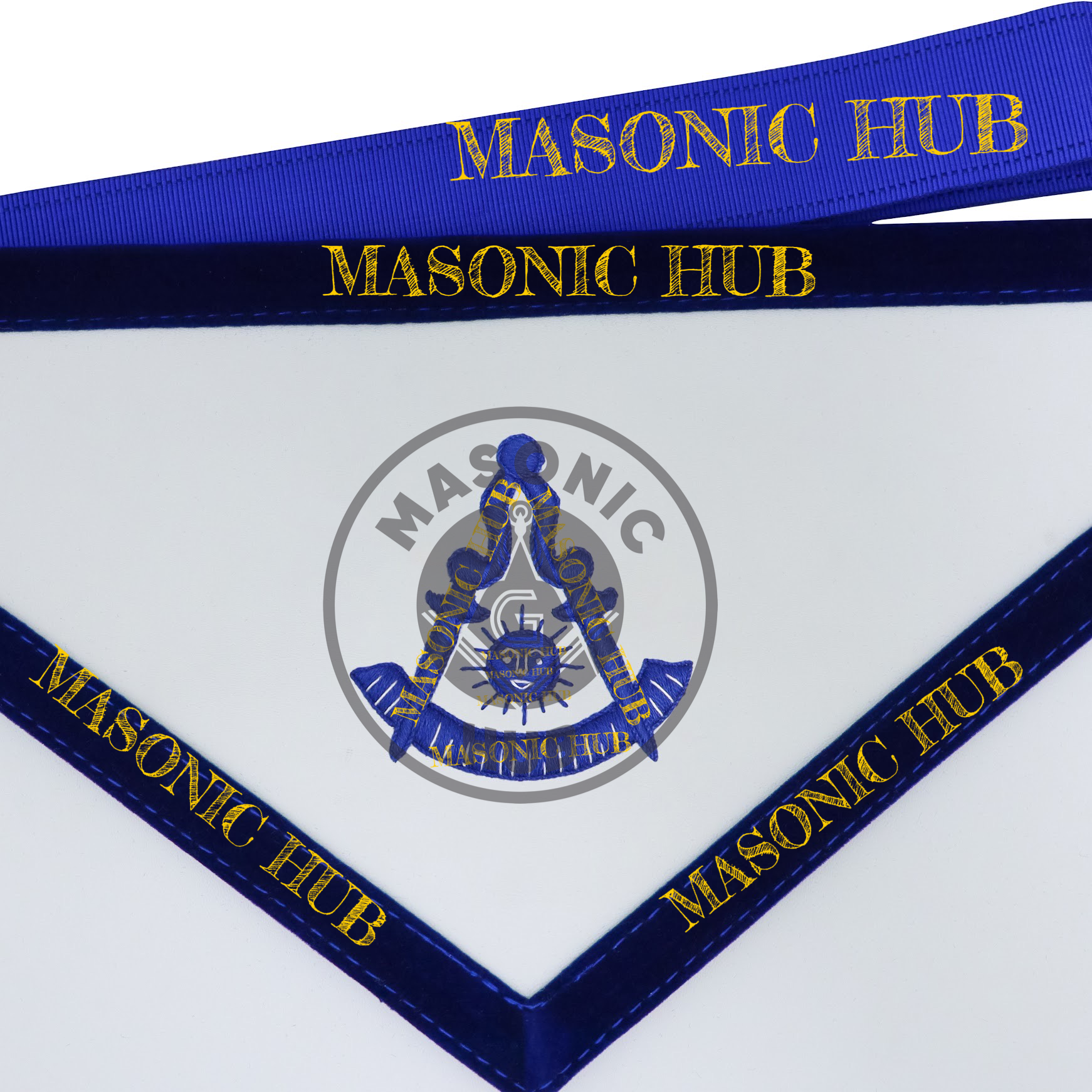Freemason Senior Deacon Apron – Texas Regulation Blue Lodge Officer Apron Masonic Hub