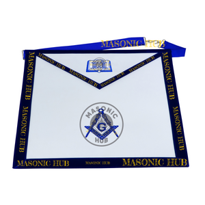 Freemason Chaplain Apron – Texas Regulation Blue Lodge Officer Apron Masonic Hub