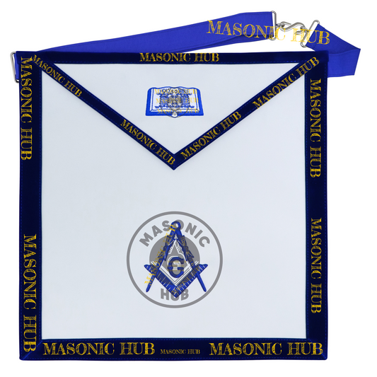 Freemason Chaplain Apron – Texas Regulation Blue Lodge Officer Apron