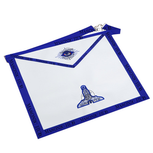 Masonic Senior Warden all seeing eye Apron Texas Regulation Blue Lodge Officer Masonic Hub