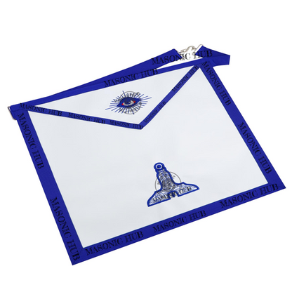Masonic Senior Warden all seeing eye Apron Texas Regulation Blue Lodge Officer