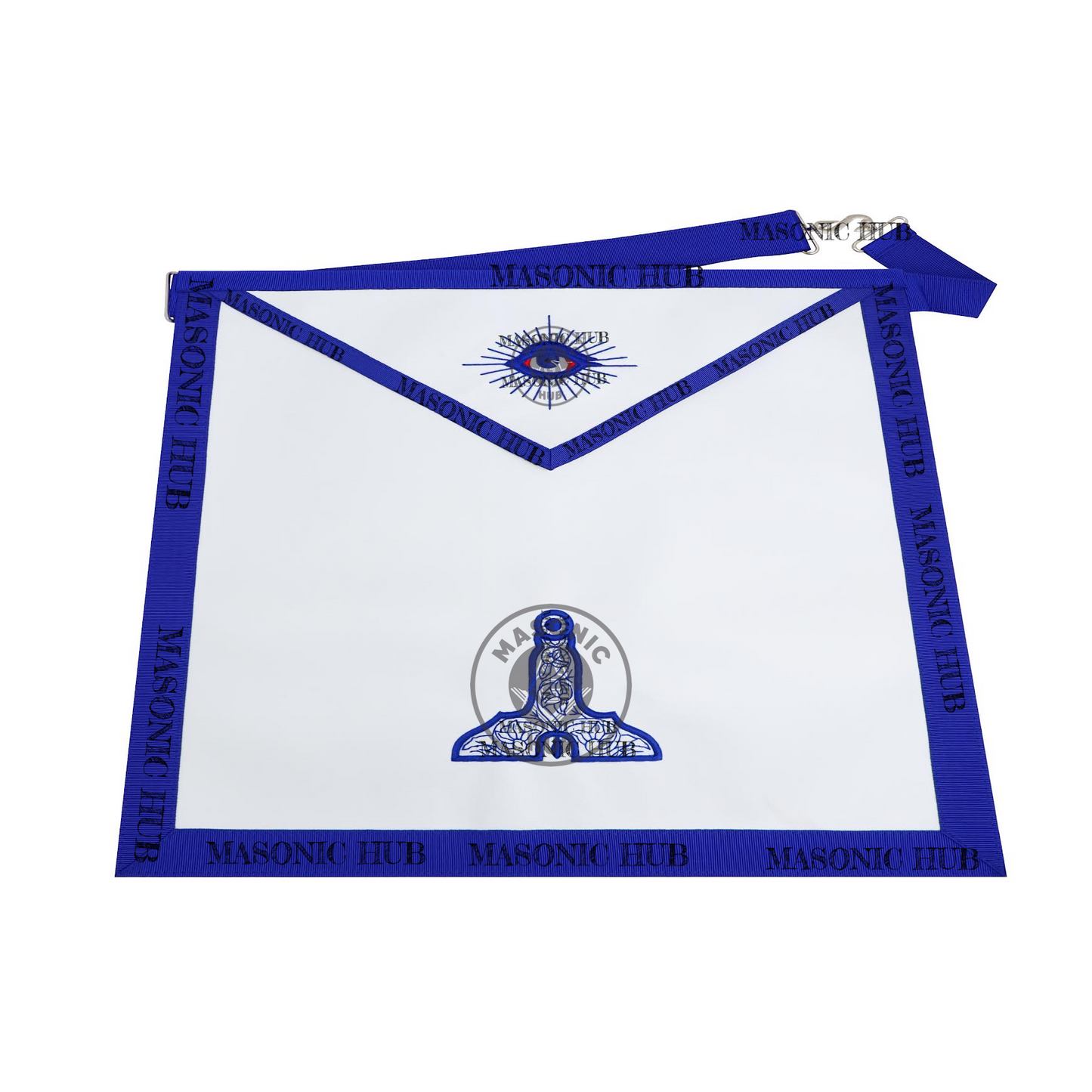 Masonic Senior Warden all seeing eye Apron Texas Regulation Blue Lodge Officer