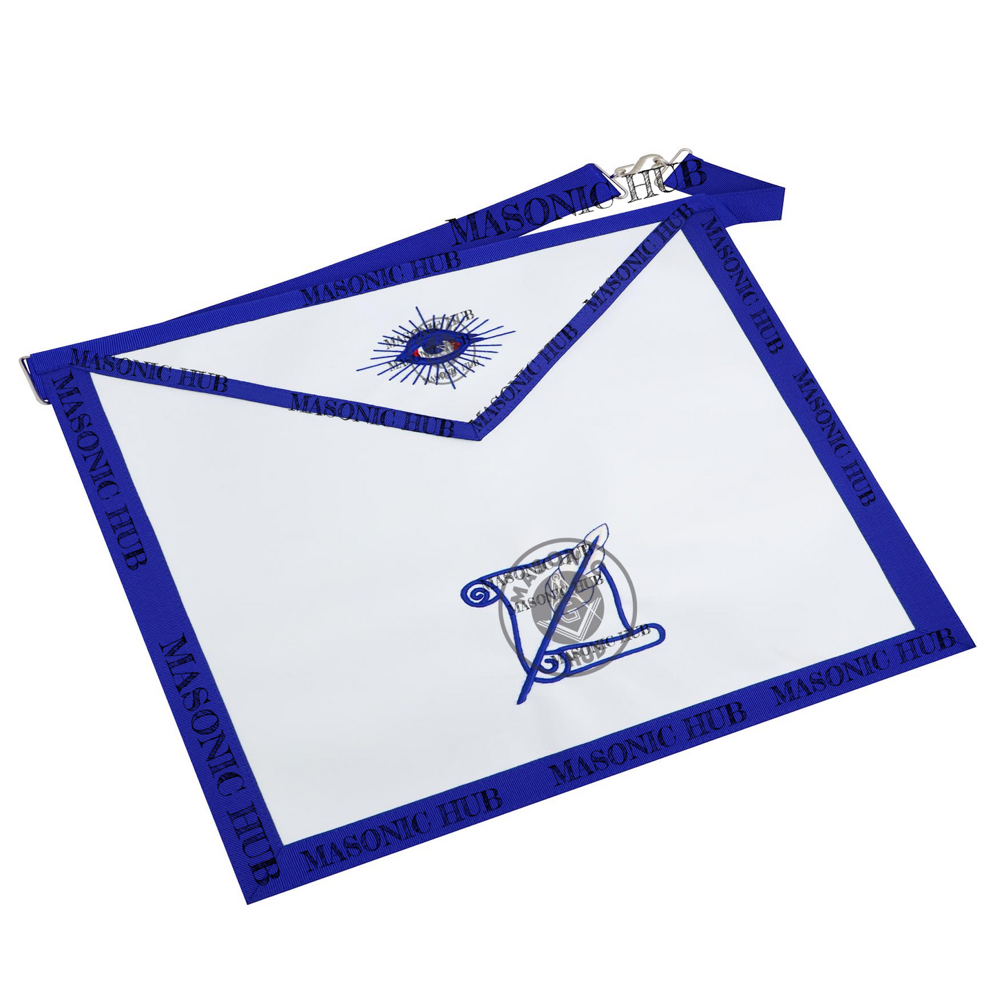 Masonic Historian all seeing eye Apron Texas Regulation Blue Lodge Officer
