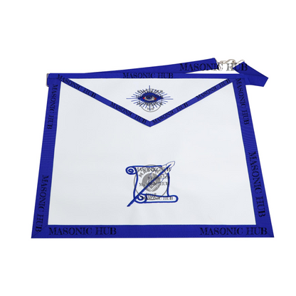 Masonic Historian all seeing eye Apron Texas Regulation Blue Lodge Officer