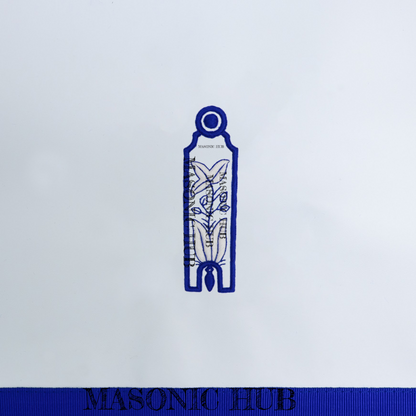 Texas Regulation Masonic Officer Apron Set – Blue Lodge Regalia (11 Pieces) Silk Threads Embroidered