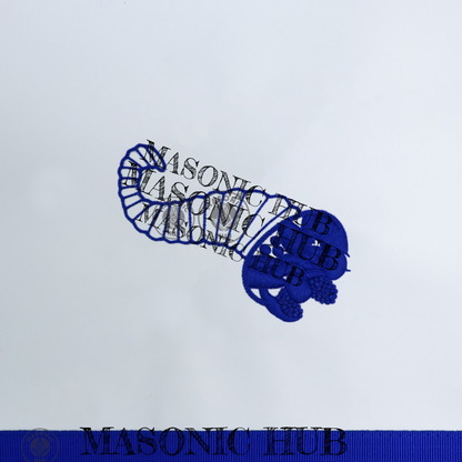 Texas Regulation Masonic Officer Apron Set – Blue Lodge Regalia (11 Pieces) Silk Threads Embroidered