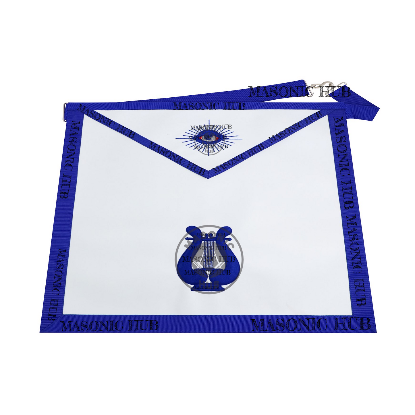 Masonic Musician all seeing eye Apron Texas Regulation Blue Lodge Officer