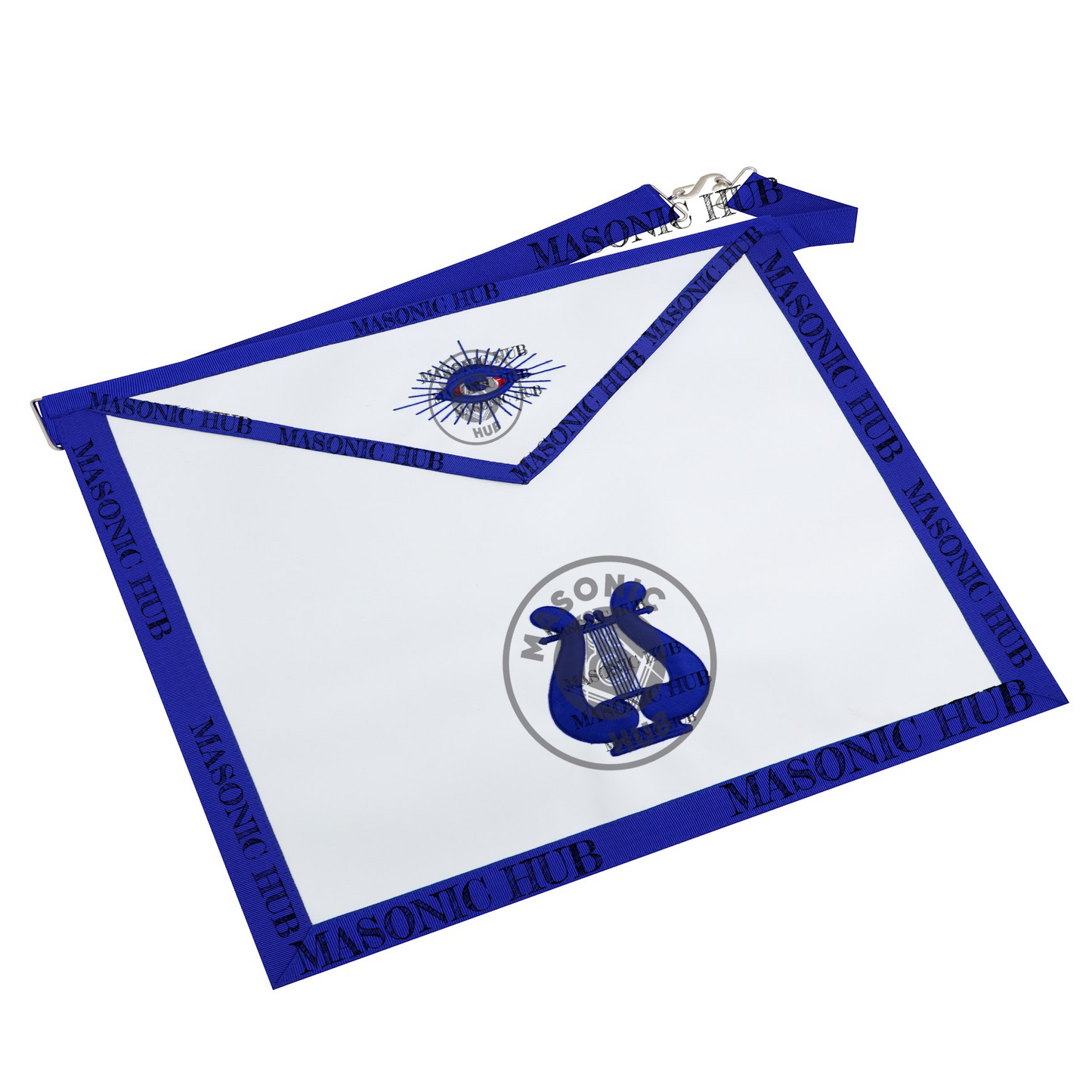 Masonic Musician all seeing eye Apron Texas Regulation Blue Lodge Officer