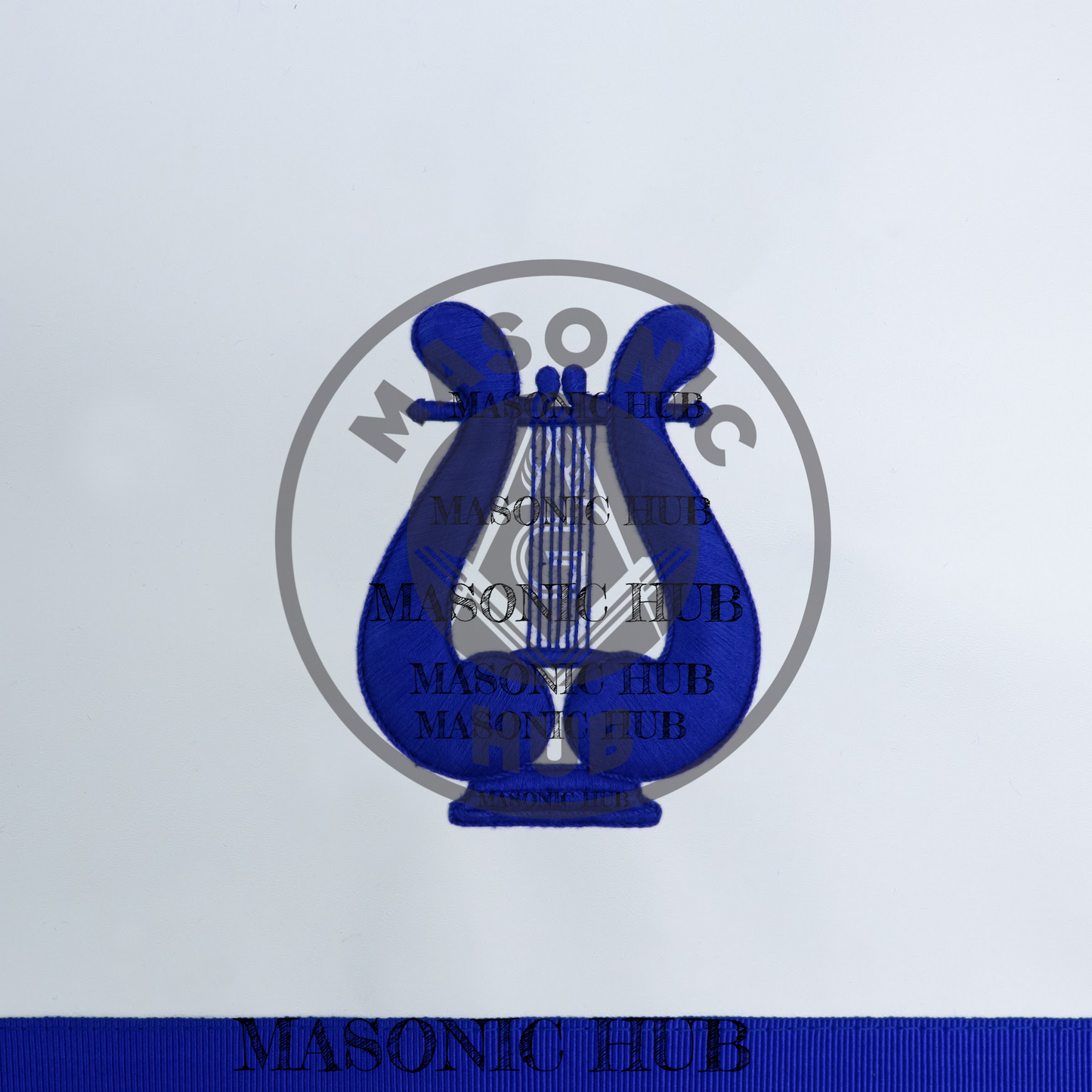 Masonic Musician all seeing eye Apron Texas Regulation Blue Lodge Officer