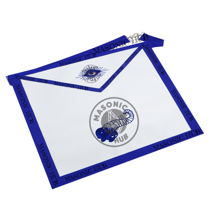 Masonic Senior Steward all seeing eye Apron Texas Regulation Blue Lodge Officer