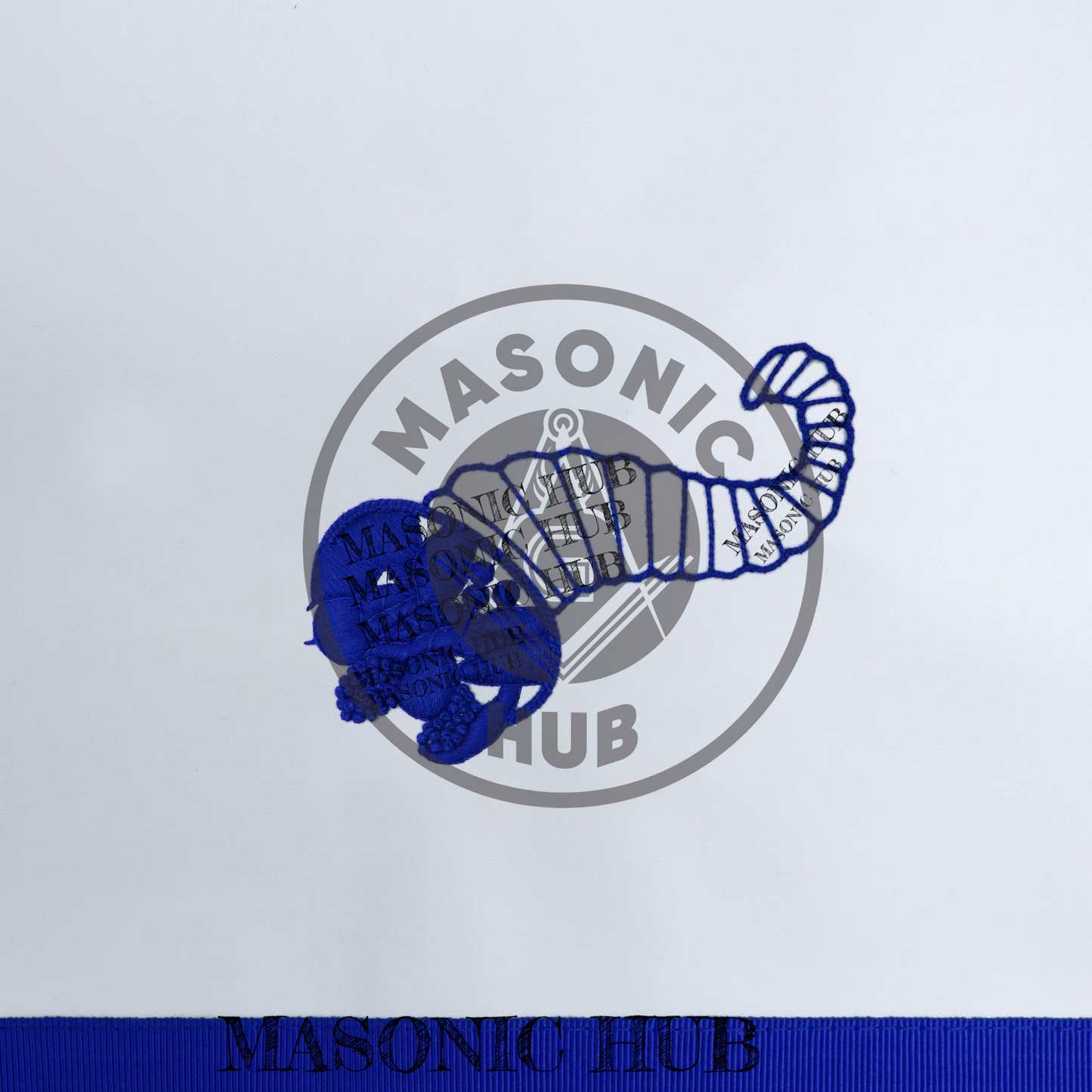 Texas Regulation Masonic Officer Apron Set – Blue Lodge Regalia (11 Pieces) Silk Threads Embroidered