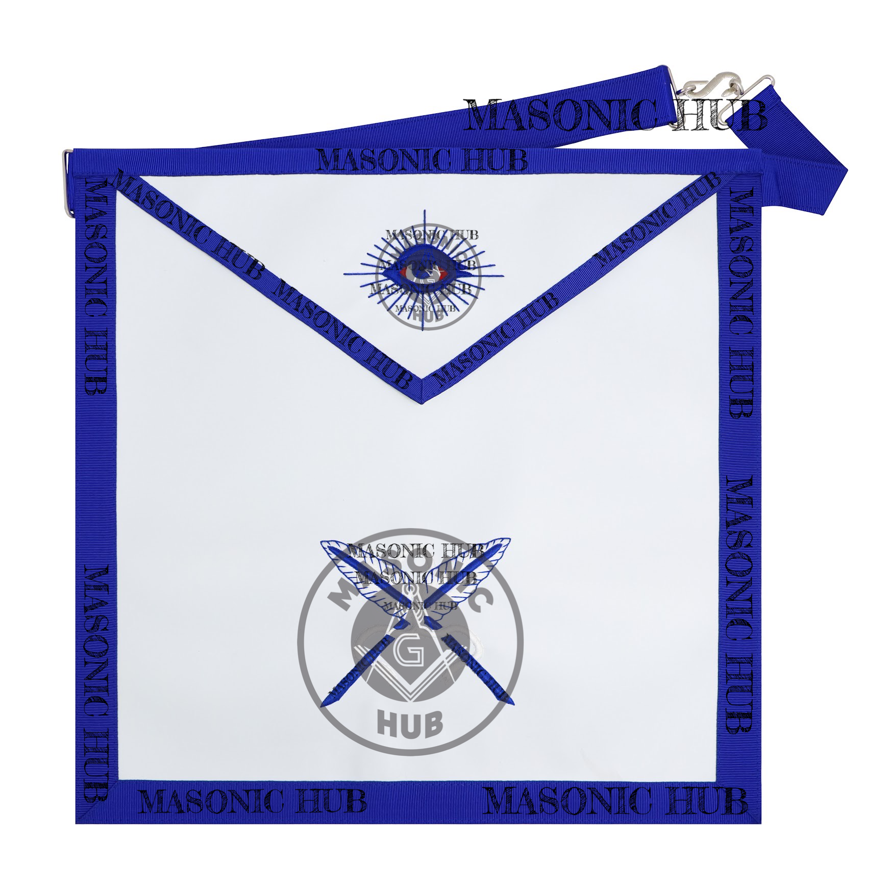 Masonic Secretary all seeing eye Apron Texas Regulation Blue Lodge Officer Masonic Hub