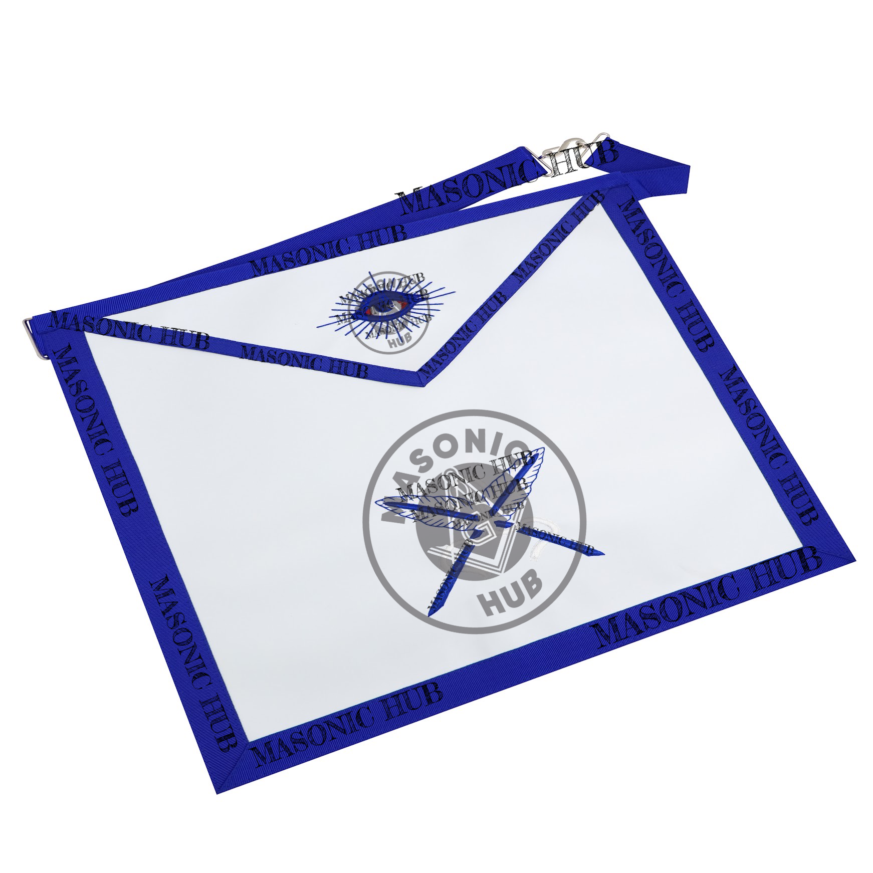 Masonic Secretary all seeing eye Apron Texas Regulation Blue Lodge Officer Masonic Hub