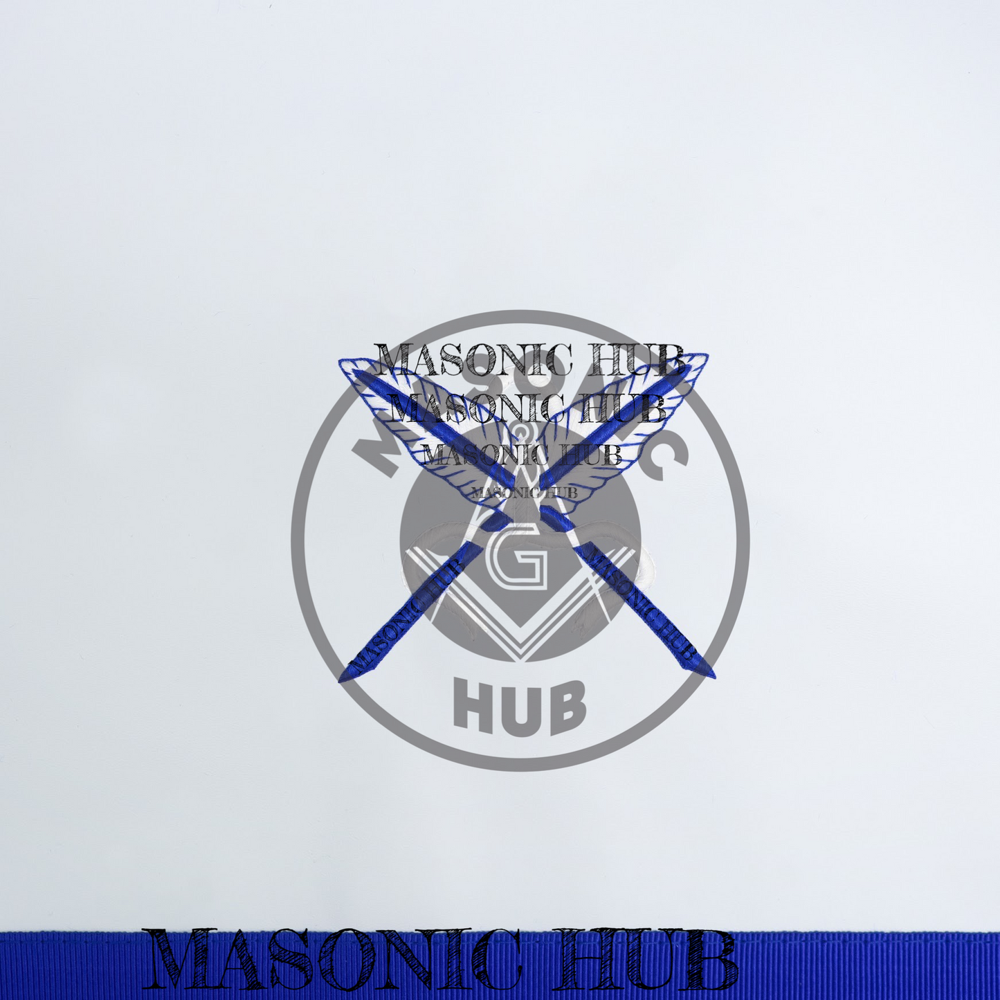 Texas Regulation Masonic Officer Apron Set – Blue Lodge Regalia (11 Pieces) Silk Threads Embroidered