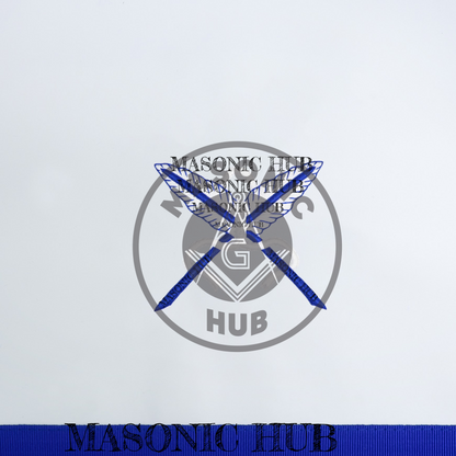 Texas Regulation Masonic Officer Apron Set – Blue Lodge Regalia (11 Pieces) Silk Threads Embroidered
