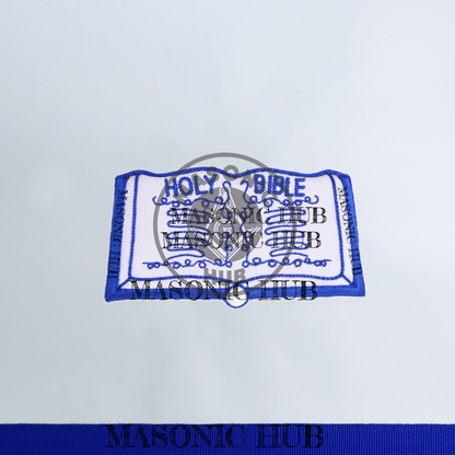 Texas Regulation Masonic Officer Apron Set – Blue Lodge Regalia (11 Pieces) Silk Threads Embroidered