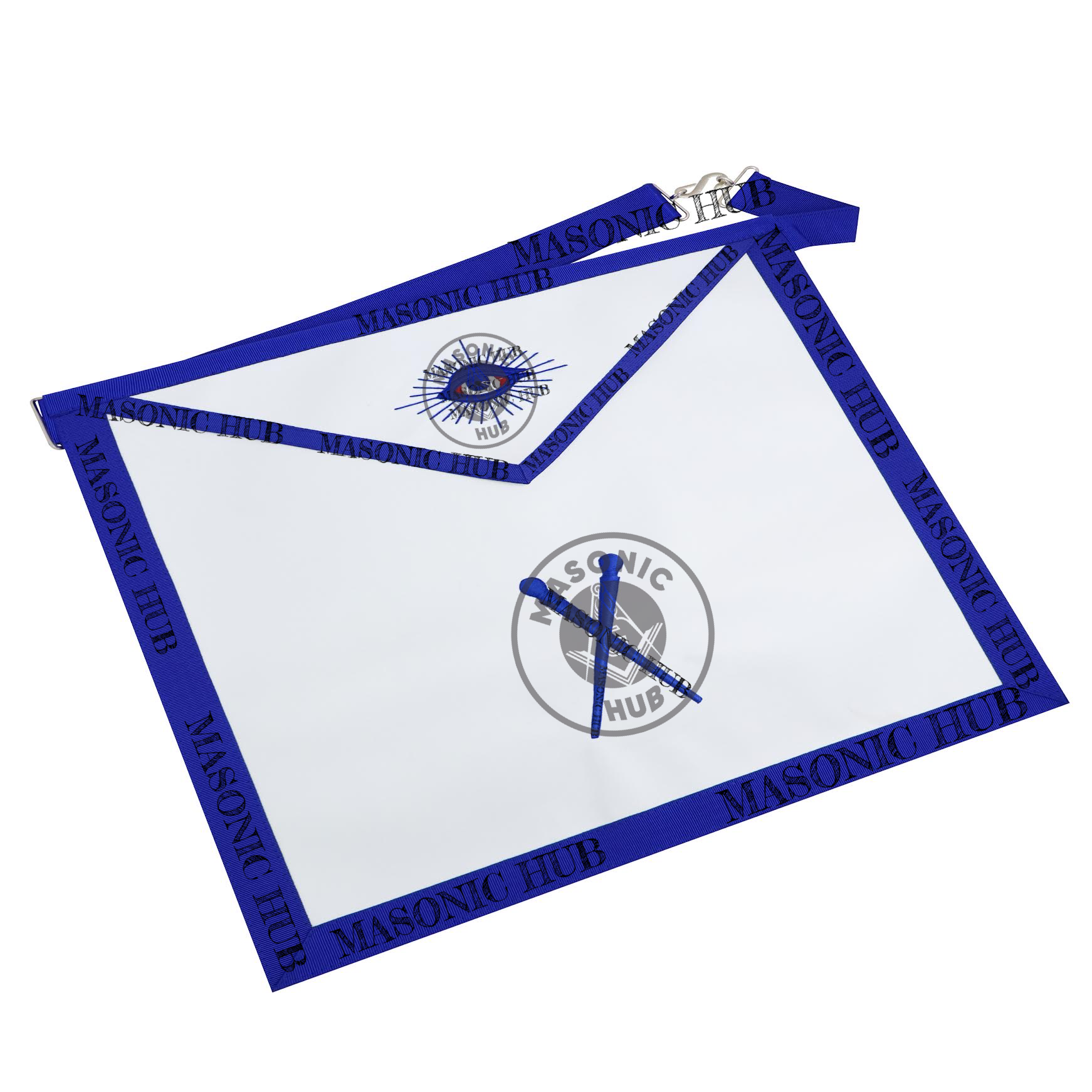 Masonic Master of Ceremonies All-Seeing Eye Lambskin Apron – Texas Regulation Blue Lodge Officer Masonic Hub