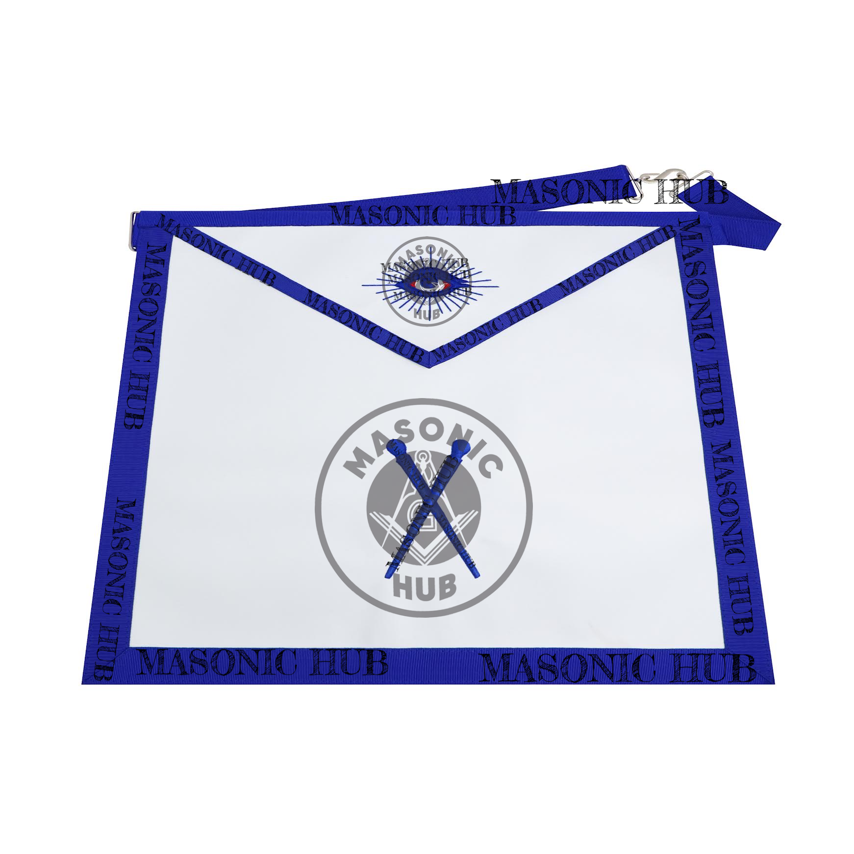 Masonic Master of Ceremonies All-Seeing Eye Lambskin Apron – Texas Regulation Blue Lodge Officer Masonic Hub