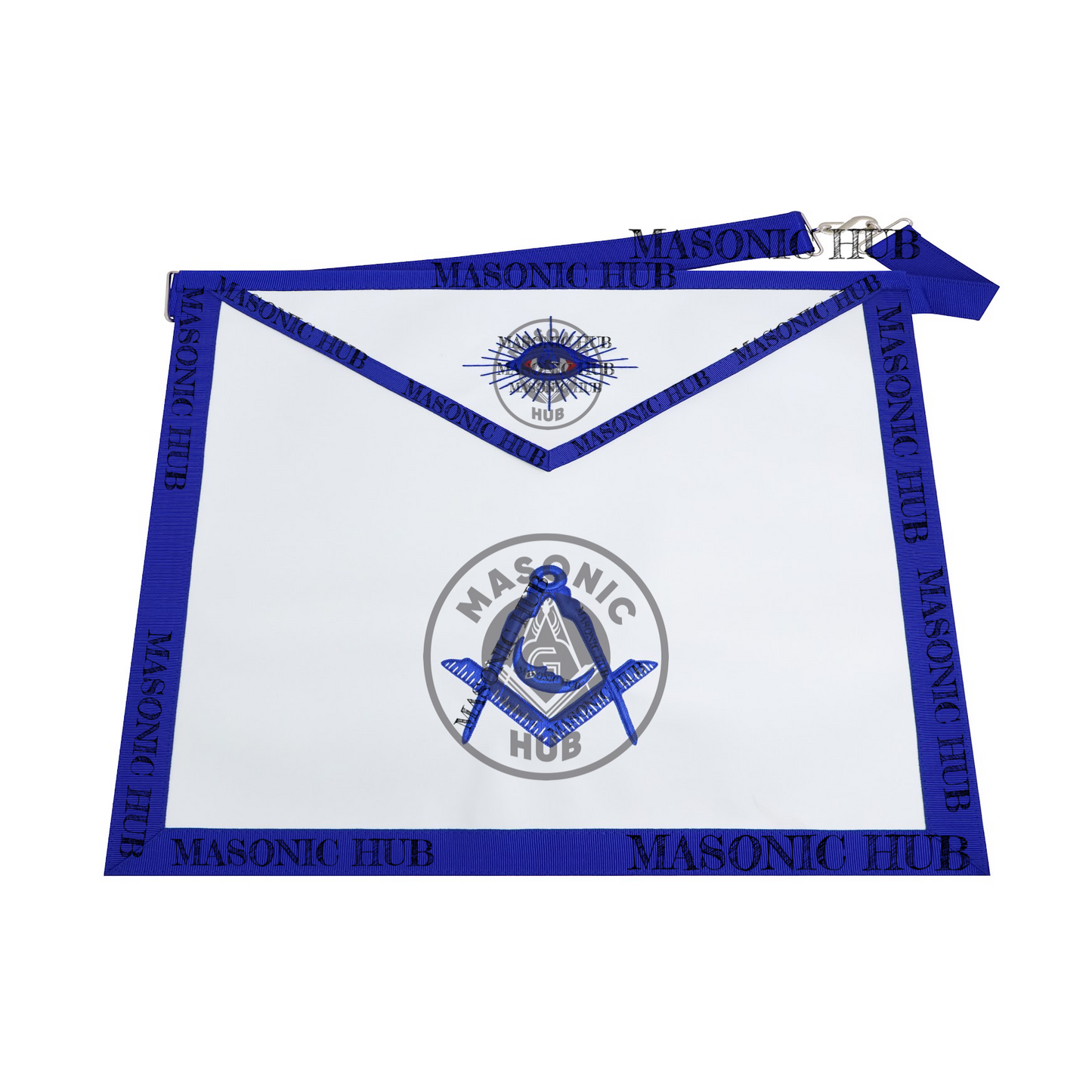 Masonic Junior Deacon all seeing eye Apron Texas Regulation Blue Lodge Officer
