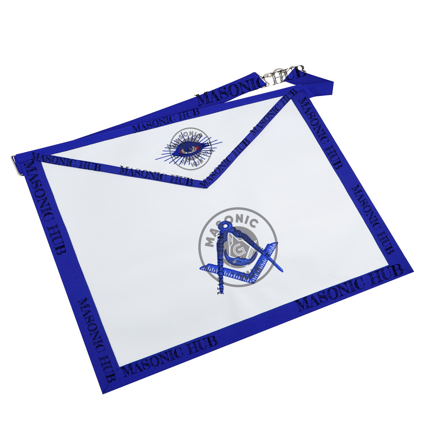 Masonic Junior Deacon all seeing eye Apron Texas Regulation Blue Lodge Officer