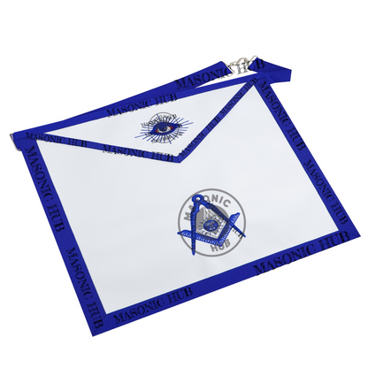 Masonic Senior Deacon all seeing eye Apron Texas Regulation Blue Lodge Officer